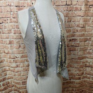 Justice Vest Sequin Size 10